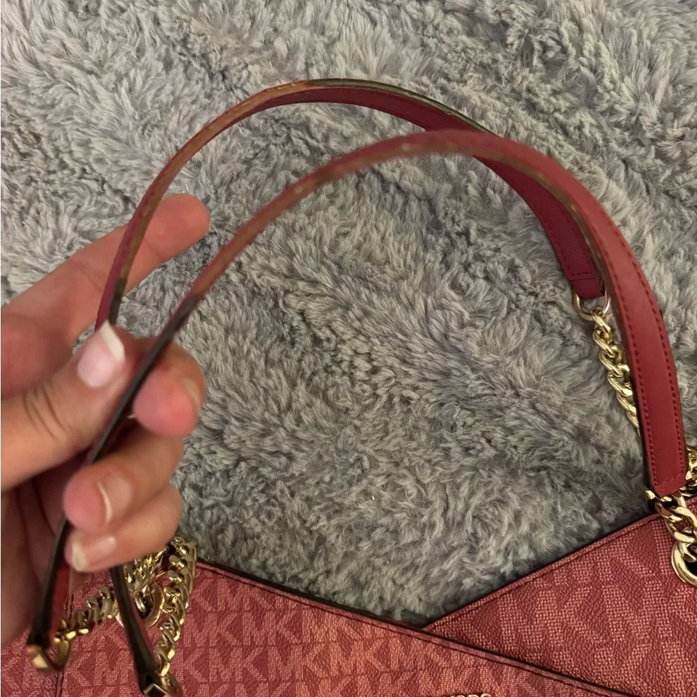 MICHAEL KORS Jet Set Large Red Shoulder Bag - Picture 6 of 14
